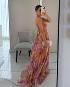 Giselle | Magnifique Robe Maxi à Imprimé Floral