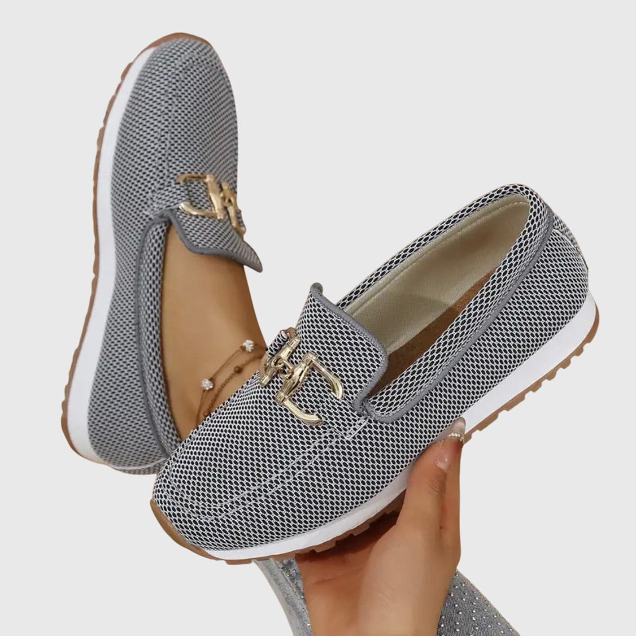 Mocassin confort orthopédique Mila blanc – vue 14