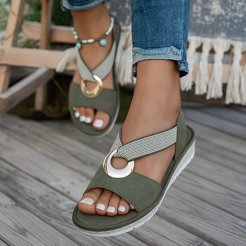 Luna| Sandalias de Sujeción Ajustada Elegante