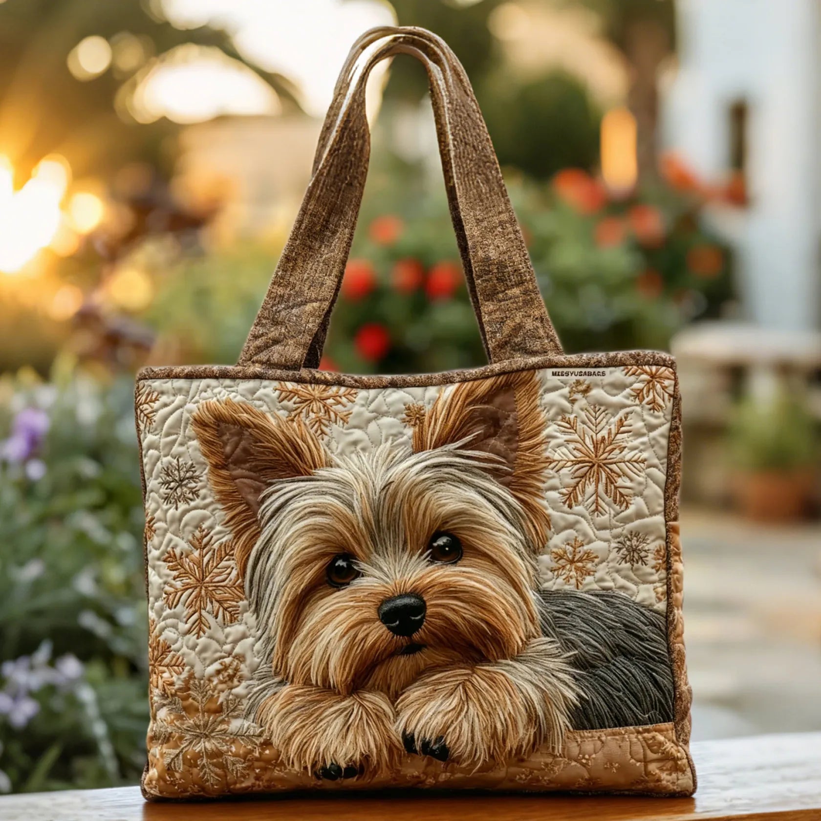 Yorkie - Bolso Tote Acolchado Elegante