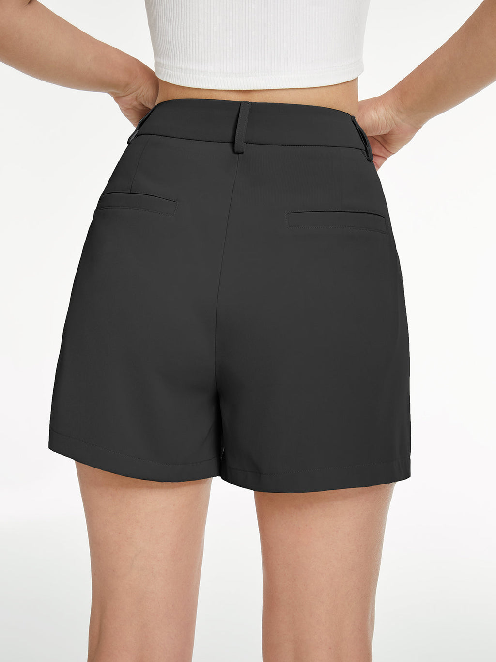 Shorts de Talle Alto Estilo Pantalón - MACRAN