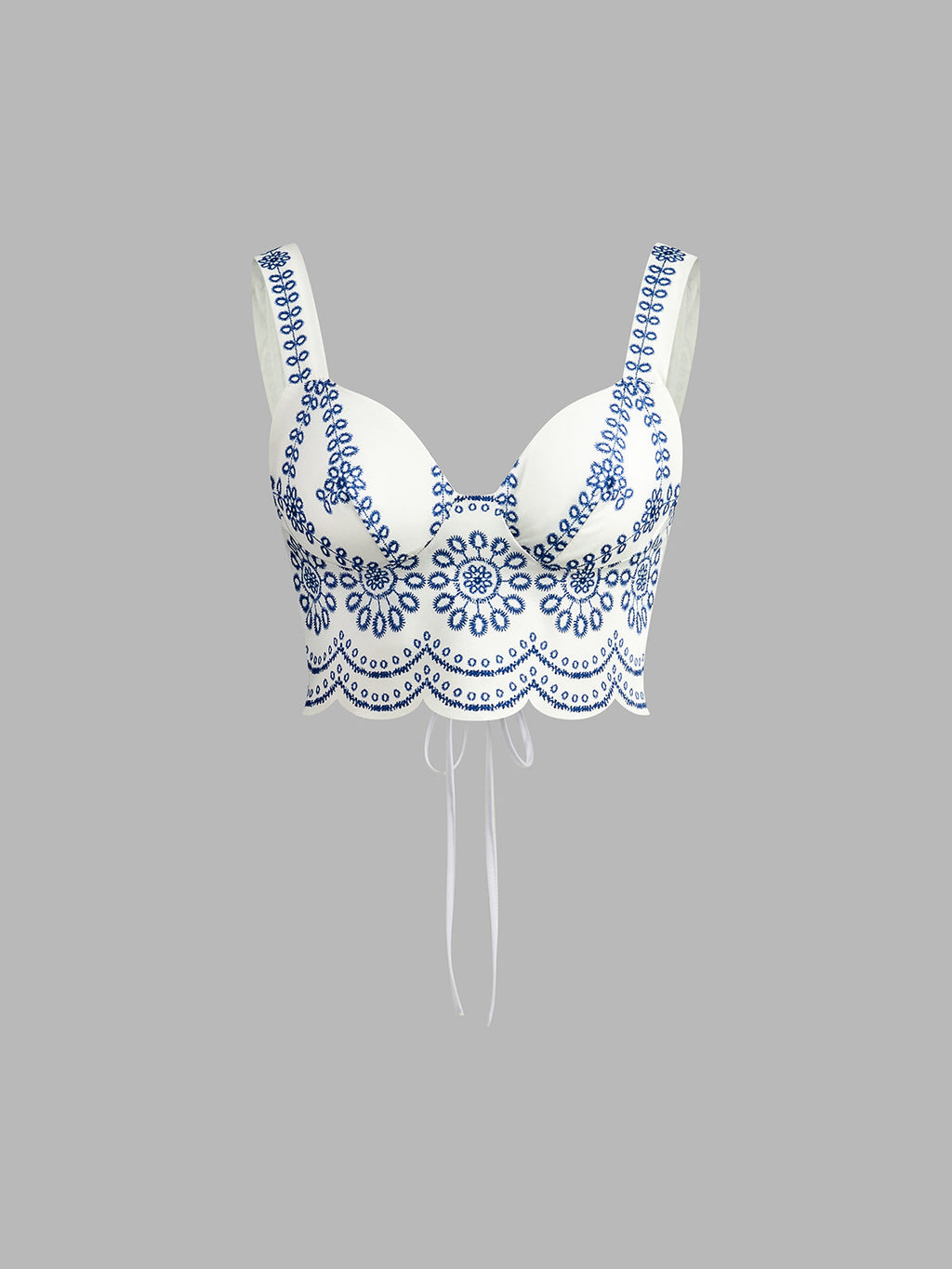 Conjunto de falda estampada sin mangas con espalda anudada