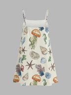 Vestido Holgado con Estampado Floral