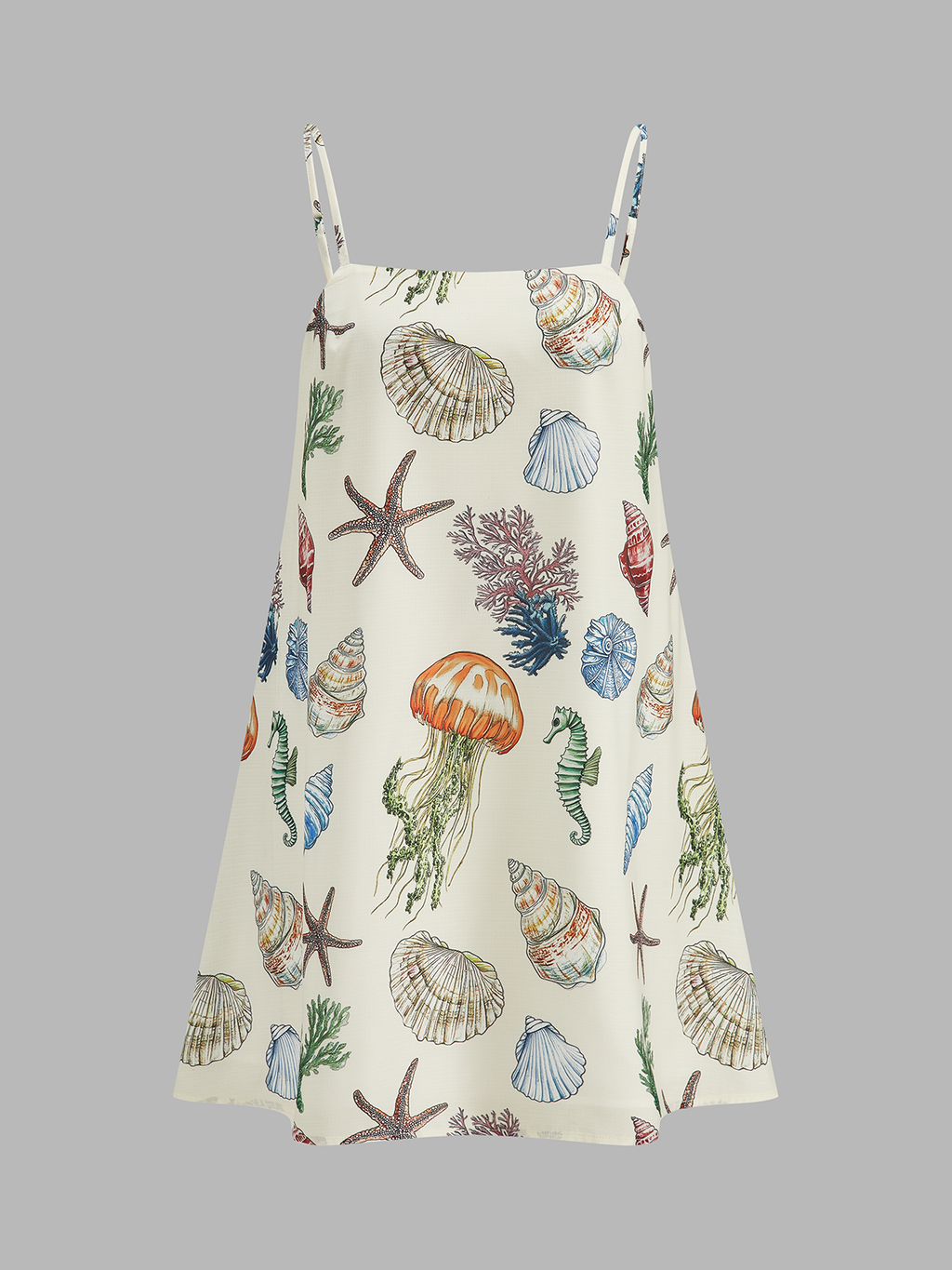 Vestido Holgado con Estampado Floral