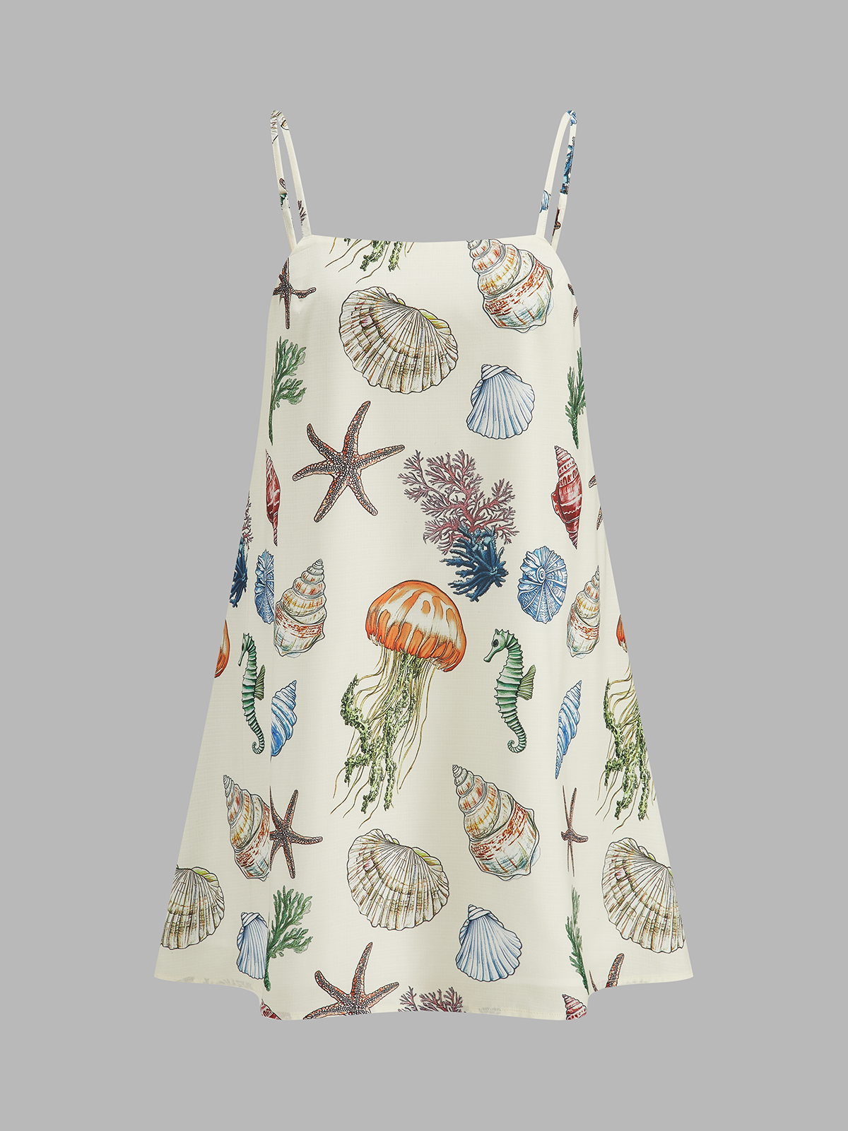 Vestido Holgado con Estampado Floral