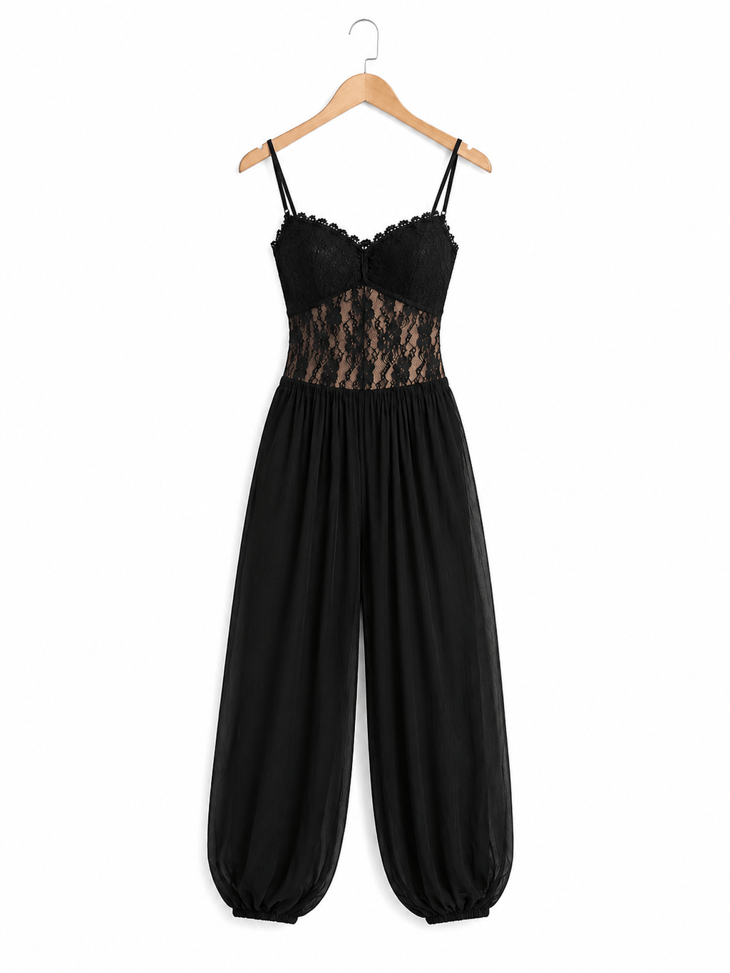 Laia | Combinaison halter en dentelle fluide