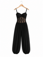 Laia | Combinaison halter en dentelle fluide