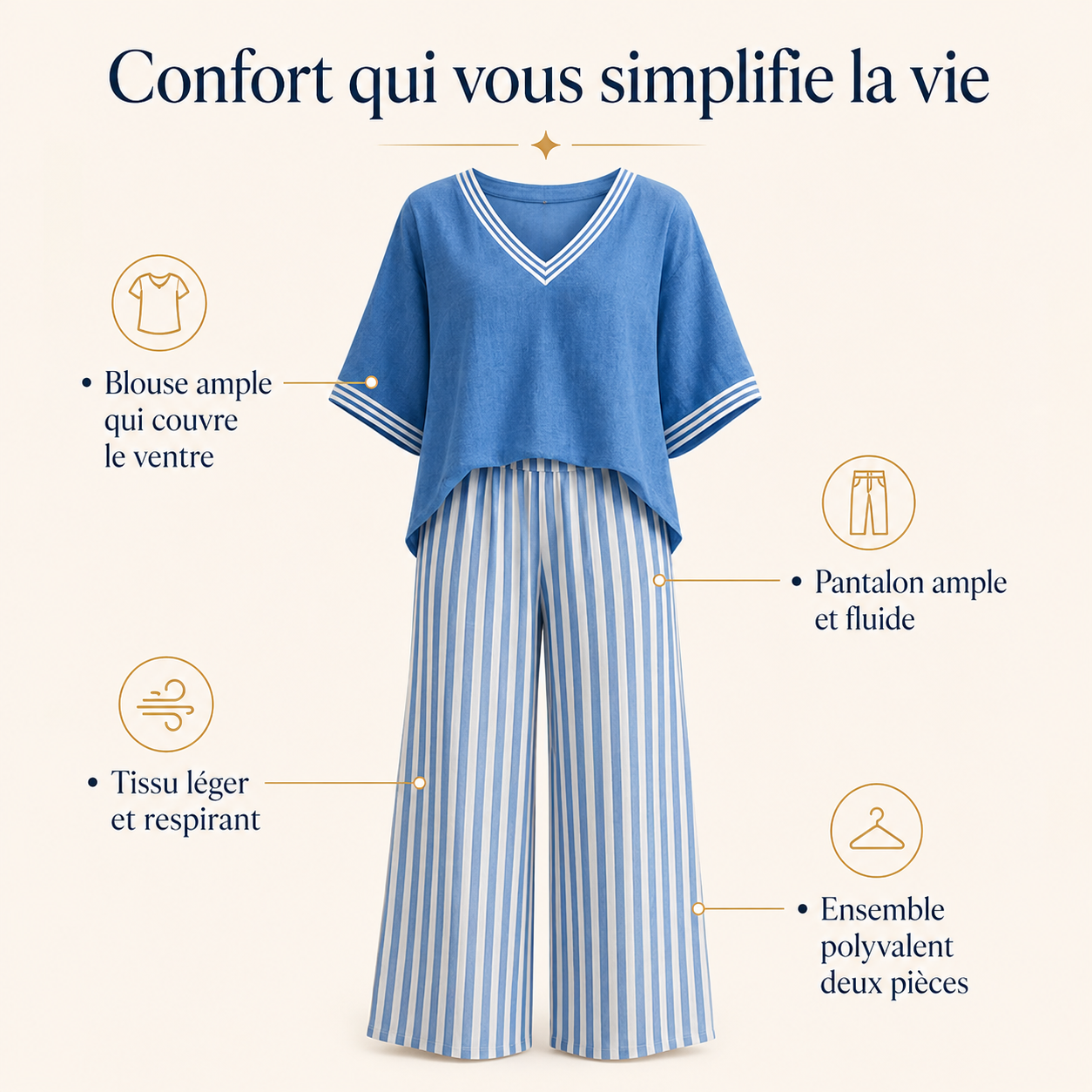 Ensemble Sofia Ventre Couvert