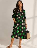 Naomi | Robe midi élégante et raffinée