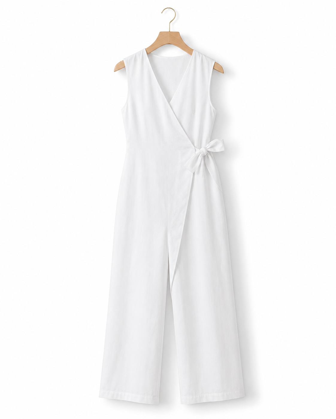 Dahlia Mono Casual para Mujer con Cuello en V y Lazos Ajustables