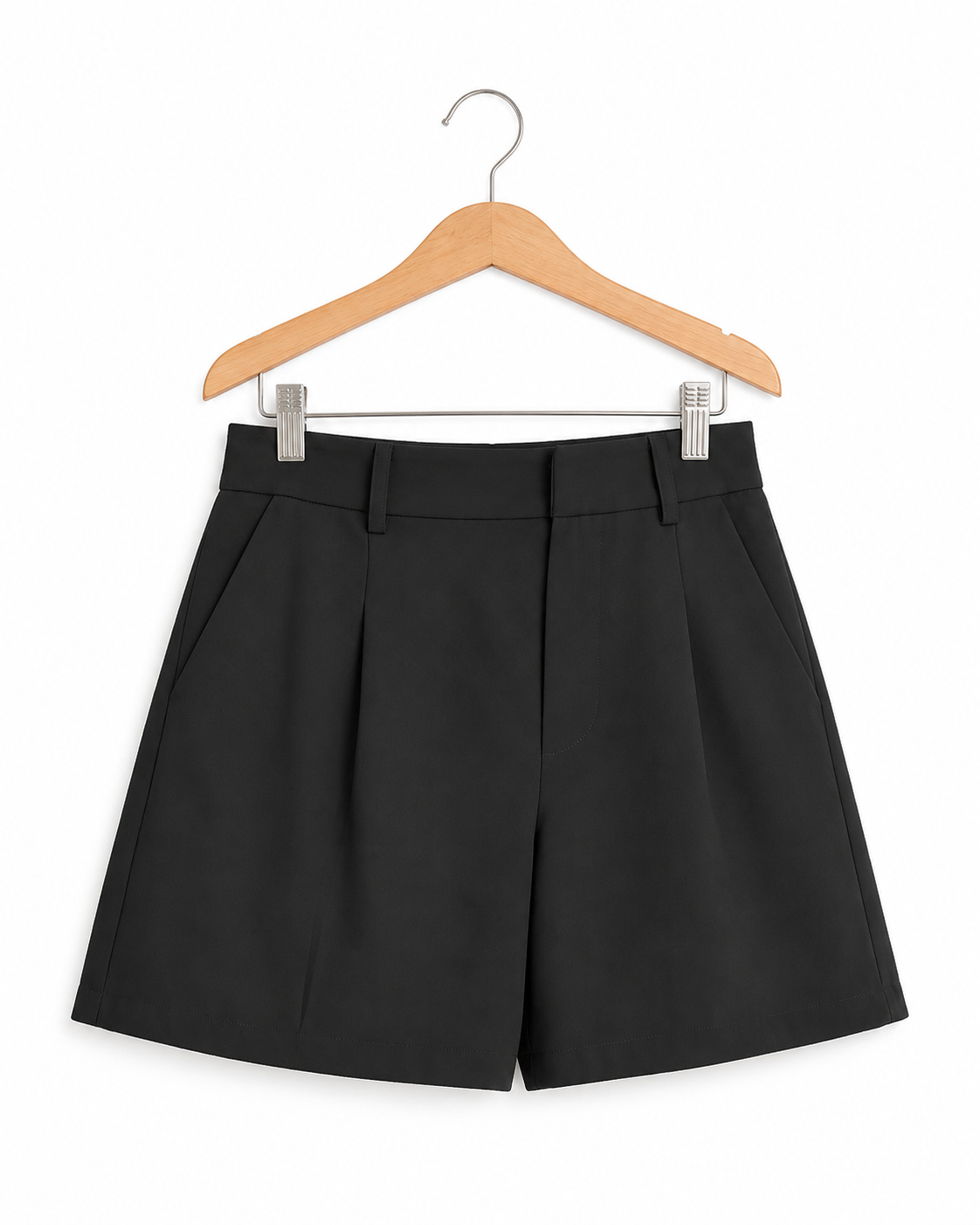 Shorts de Talle Alto Estilo Pantalón - MACRAN