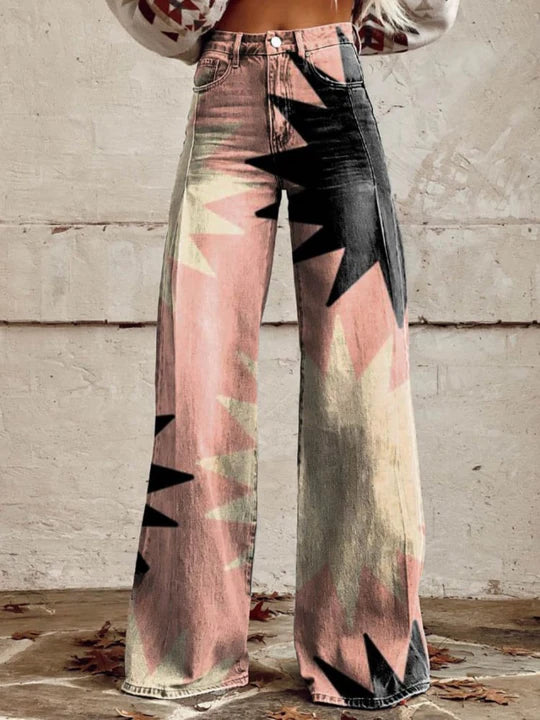 Léna - Pantalones Amplios Florales