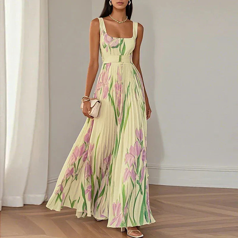 Oriah | Robe Maxi A-Line Fleurie