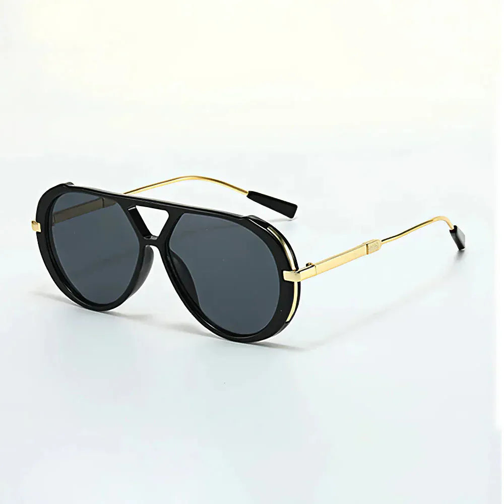 Lunettes de soleil aviateur Panther couleur noir