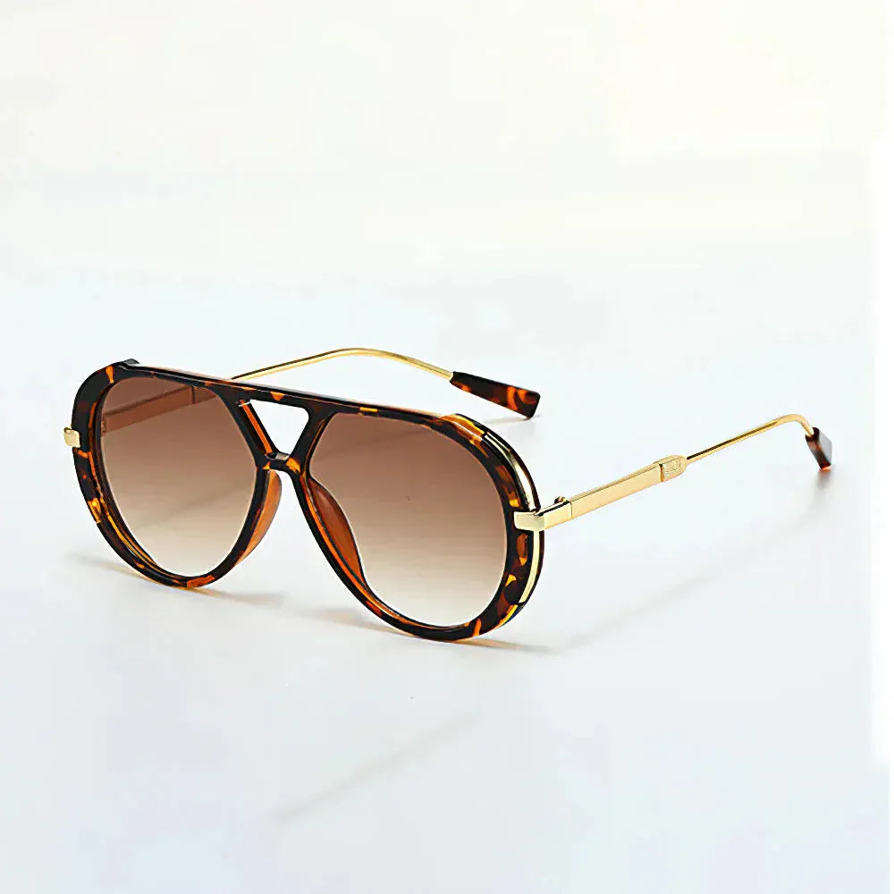Lunettes de soleil aviateur Panther couleur vert