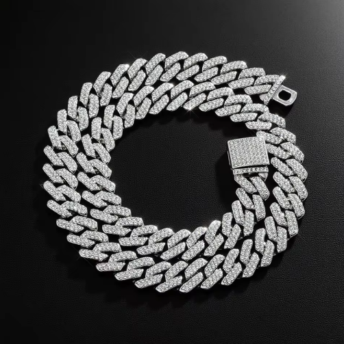 Collar de eslabones cubanos para hombre de acero inoxidable