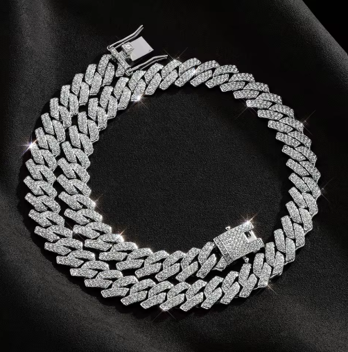 Collar de eslabones cubanos para hombre de acero inoxidable