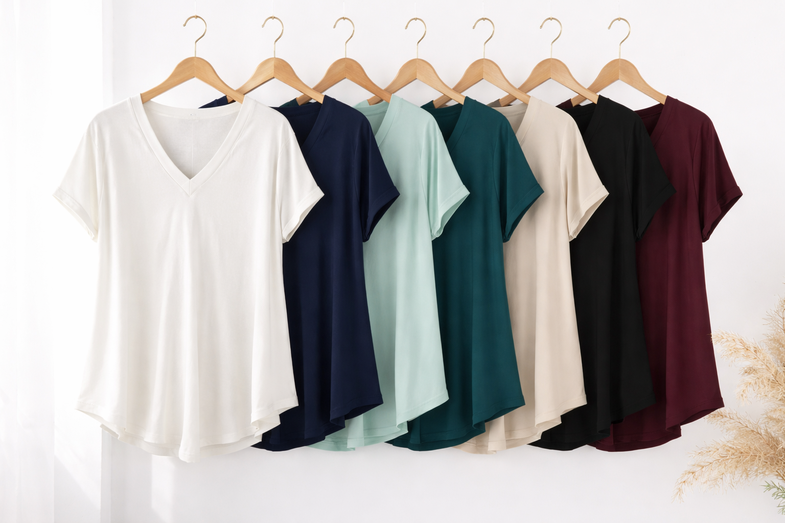 Blusa Lía cuello V holgada