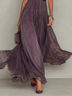 Ashley | Vestido Maxi de Chifón Vintage Elegante