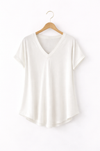 Blusa Lía cuello V holgada