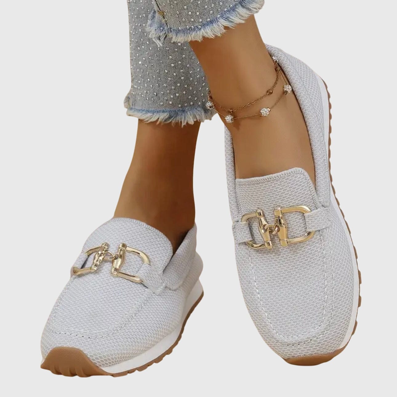Mocassin confort orthopédique Mila blanc – vue 12