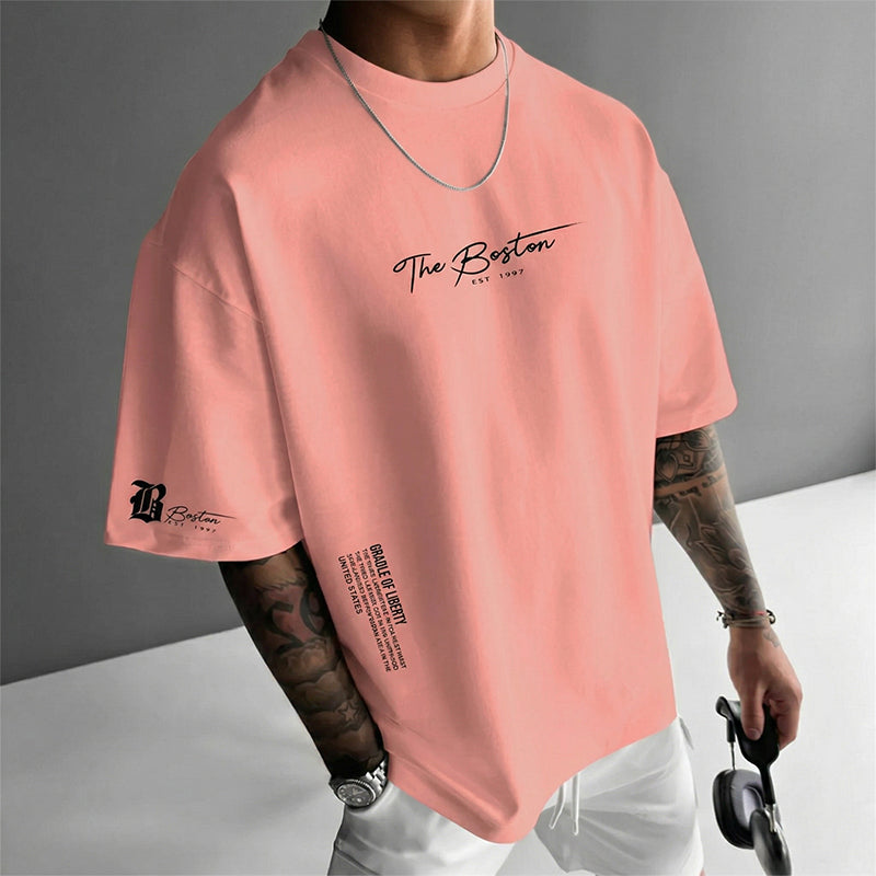 Camisa oversize de manga corta para hombre – estilo urbano premium color Negro