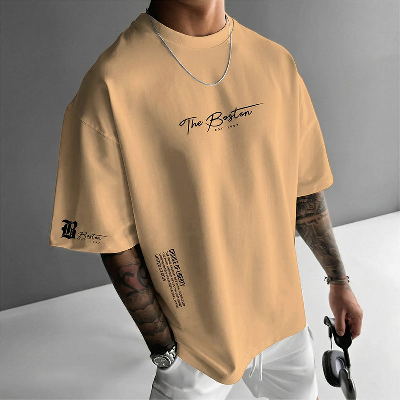 Camisa oversize de manga corta para hombre – estilo urbano premium color Negro