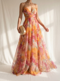 Giselle | Magnifique Robe Maxi à Imprimé Floral