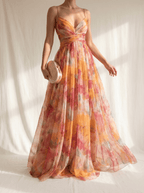 Giselle | Magnifique Robe Maxi à Imprimé Floral