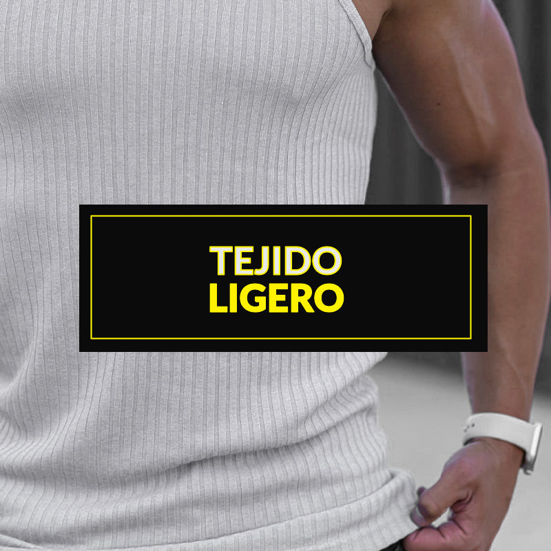 Camiseta de tirantes deportiva lisa para hombre "TANK"
