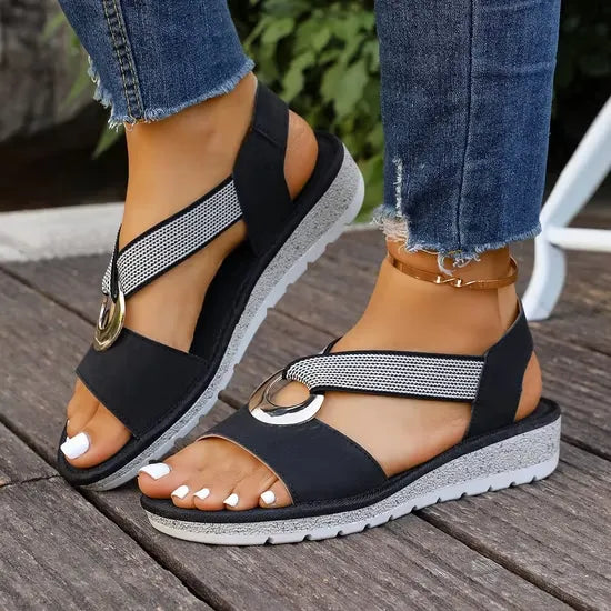 Luna| Sandalias de Sujeción Ajustada Elegante