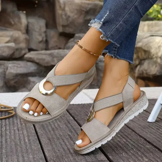 Luna| Sandalias de Sujeción Ajustada Elegante
