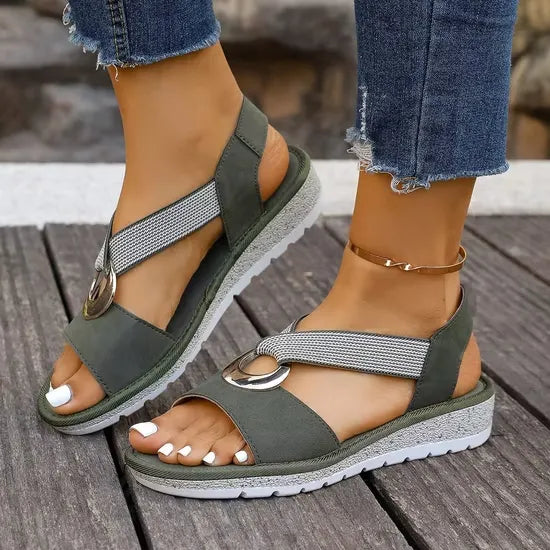 Luna| Sandalias de Sujeción Ajustada Elegante