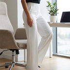 Pantalones de traje de mujer de cintura alta