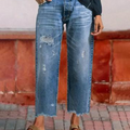 Aberjean - Denim Casual Recortado
