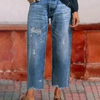 Aberjean - Denim Casual Recortado