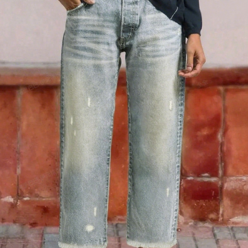 Aberjean - Denim Casual Recortado