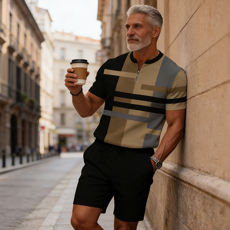 Conjunto camisa y short VIKING hombre