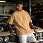 Camisa oversize de manga corta para hombre – estilo urbano premium color Blanco