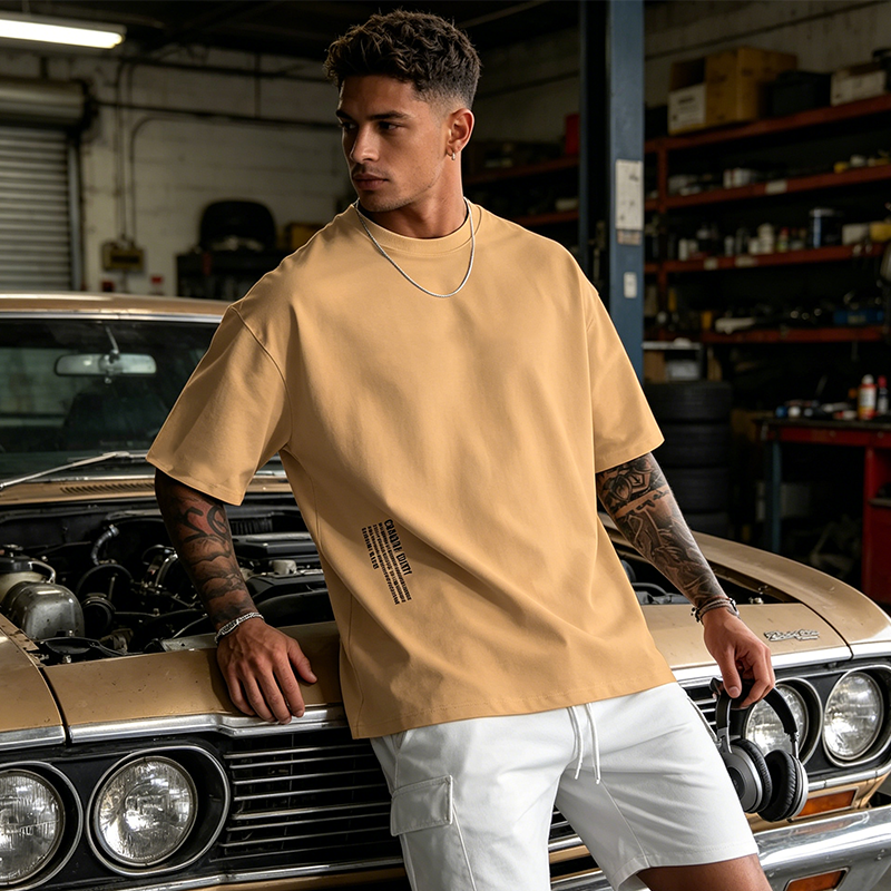 Camisa oversize de manga corta para hombre – estilo urbano premium color Blanco