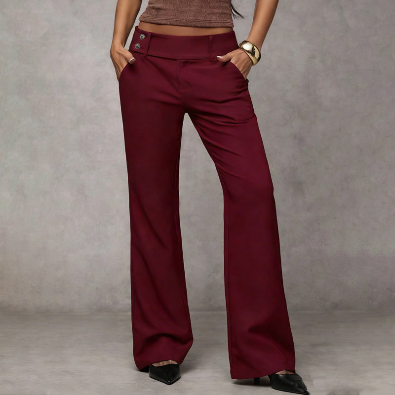 Pantalón de vestir "REBE"  acampanado para mujer – elegante, cómodo y atemporal