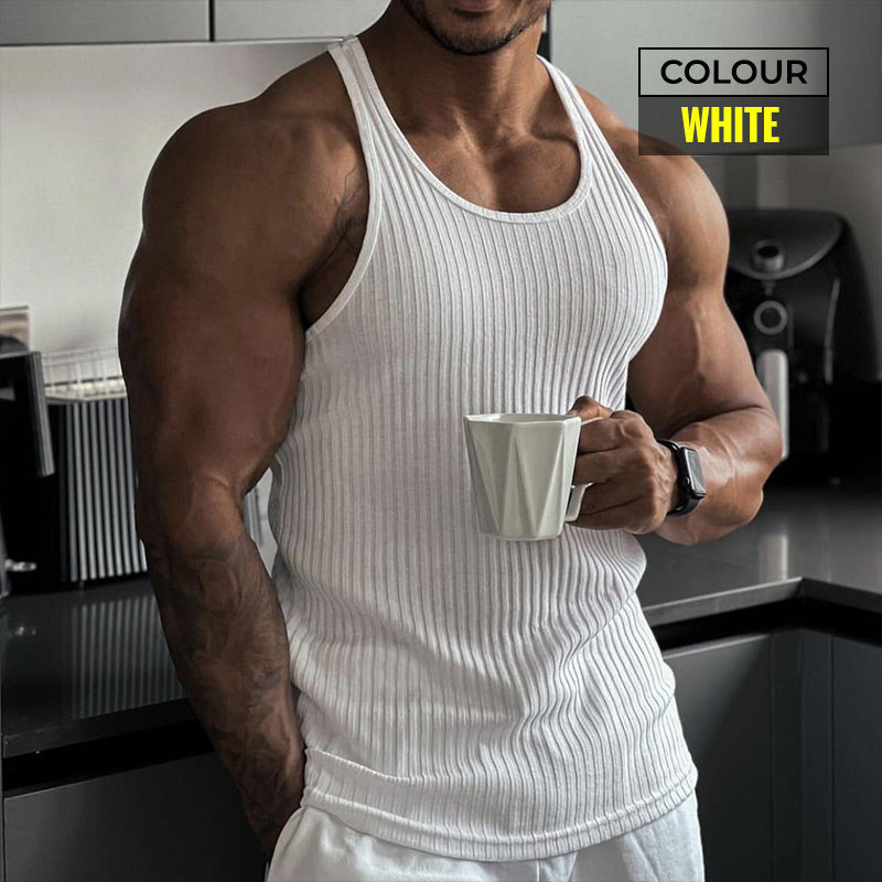 Camiseta de tirantes deportiva lisa para hombre "TANK"