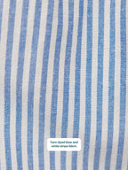 Vestido Joan de Tirantes Anudados - Rayas Azul y Blanco