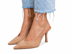 Marlena | Zapatos de tacón bajo en color nude